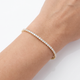 6Ct Diamond Hinged Bangle Bracelet 14k Gold Lab Grown 7"