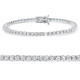 6Ct Diamond Hinged Bangle Bracelet 14k Gold Lab Grown 7"