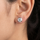 Certified 6Ct TW Martini Bezel Diamond Studs 14k Gold Lab Grown
