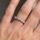 1 3/4Ct Single Prong Diamond Eternity Ring 14k Gold or Platinum Lab Grown