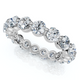 1 3/4Ct Single Prong Diamond Eternity Ring 14k Gold or Platinum Lab Grown