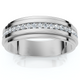 Mens Diamond 3/8ct Eternity Ring Wedding Band 14k White Gold 7mm Lab Grown