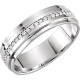 Mens Diamond 3/8ct Eternity Ring Wedding Band 14k White Gold 7mm Lab Grown Mens Diamond 3/8ct Eternity Ring Wedding Band 14k White Gold 7mm Lab Grown