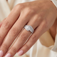 1Ct TW Diamond Engagement Wedding Ring Set Lab Grown