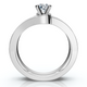 1Ct TW Diamond Engagement Wedding Ring Set Lab Grown