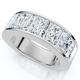 7Ct Diamond Radiant Cut Men's Ring 14k Gold or Platinum