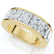 7Ct Diamond Radiant Cut Men's Ring 14k Gold or Platinum