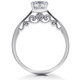 2 ct Lab Created Certified Diamond Gabriella Engagement Ring 14k White Gold