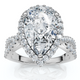 Certified 3Ct Pear Shape Diamond Engagement Ring 14k Gold or Platinum Lab Grown