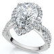 Certified 3Ct Pear Shape Diamond Engagement Ring 14k Gold or Platinum Lab Grown