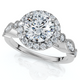 Certified 1 1/3Ct Diamond Round Engagement Ring 14k Gold or Platinum Lab Grown