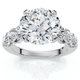 Certified 5Ct Elizabeth Diamond Engagement Ring Lab Grown