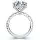 Certified 7Ct Diamond Hidden Halo Engagement Side Halo Ring Lab Grown