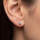 1/3ct Excellent Cut Diamond Studs With Screw Backs 14k White Gold Lab Grown