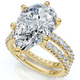 Certified 5.40Ct Pear Engagement Ring Wedding Band Set 14k Gold/Pt Lab Grown