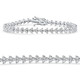 4.25Ct Diamond Olivetta Tennis Bracelet 14k Gold Lab Grown 7"