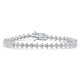 4.25Ct Diamond Olivetta Tennis Bracelet 14k Gold Lab Grown 7"