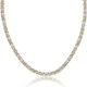 29 Ct Diamond Tennis Necklace 14K Yellow Gold 15" Lab Grown