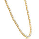 29 Ct Diamond Tennis Necklace 14K Yellow Gold 15" Lab Grown