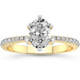 2 1/2Ct Oval Diamond Lab Grown Engagement Ring in White, Yellow or Rose Gold
