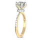 2 1/2Ct Oval Diamond Lab Grown Engagement Ring in White, Yellow or Rose Gold