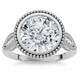 2 1/5Ct Diamond Luna Lab Grown Engagement Ring White, Yellow or Rose Gold
