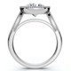 2 1/5Ct Diamond Luna Lab Grown Engagement Ring White, Yellow or Rose Gold
