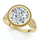 2 1/5Ct Diamond Luna Lab Grown Engagement Ring White, Yellow or Rose Gold