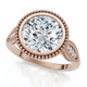 2 1/5Ct Diamond Luna Lab Grown Engagement Ring White, Yellow or Rose Gold