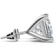 Certified 4Ct Princess Cut Martini Studs 14k Gold Lab Grown