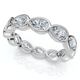 2Ct Pear Shape Bezel Diamond Eternity Wedding Ring 14k Gold Lab Grown