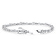 4.10Ct Multi-Stone Diamond 7" Tennis Bracelet 14k Gold Lab Grown