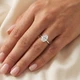 2CT Platinum Oval Diamond 6-Prong Solitaire Engagement Ring Lab Grown
