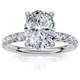 1 1/2Ct Oval Diamond Engagement Ring 14k White Yellow or Rose Gold Lab Grown