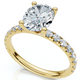 1 1/2Ct Oval Diamond Engagement Ring 14k White Yellow or Rose Gold Lab Grown