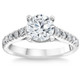 1 3/4 Ct Diamond Engagement Ring Lab Grown 14k White Gold