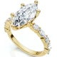 Certified 2 1/2Ct Fiona Marquise Diamond Engagement Ring 14k Gold Lab Grown