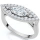 1Ct Marquise Katseye Diamond East to West Ring Gold Lab Grown