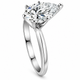 3CT Platinum Pear Shaped Diamond 6-Prong Solitaire Engagement Ring Lab Grown