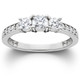 Platinum 1Ct Lab Grown Diamond Three Stone Engagement Ring Platinum 1Ct Lab Grown Diamond Three Stone Engagement Ring