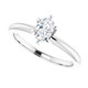 1/3Ct Oval Lab Grown Diamond Solitaire Engagement Ring 14k White Gold
