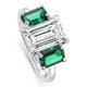 Certified 5Ct Green Emerald Diamond Ring 14k Gold or Platinum Lab Grown Certified 5Ct Green Emerald Diamond Ring 14k Gold or Platinum Lab Grown