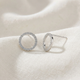 1/4Ct Circle Diamond Earrings in White, Yellow, or Rose Gold Lab Grown