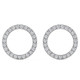 1/4Ct Circle Diamond Earrings in White, Yellow, or Rose Gold Lab Grown 1/4Ct Circle Diamond Earrings in White, Yellow, or Rose Gold Lab Grown