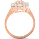 2 Ct Diamond EX3 Lab Grown 14k Rose Gold Engagement Ring