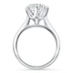 Certified 3Ct Portuguese Cut Diamond Engagement Ring 14k White Gold Lab Grown