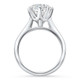Certified 3Ct Portuguese Cut Diamond Engagement Ring 14k White Gold Lab Grown