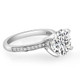Certified 3 1/4Ct Lab Grown Diamond Engagement Ring in 14k Gold