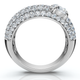 1 1/2Ct Pave Kimberly Diamond Anniversary Ring 14k Gold or Platinum Lab Grown