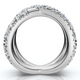 3Ct Diamond Heavy Crossover Right Hand Ring 14k Gold or Platinum Lab Grown